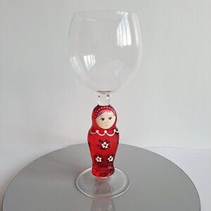 New Yurana Design Wine Glass with Matryoshka